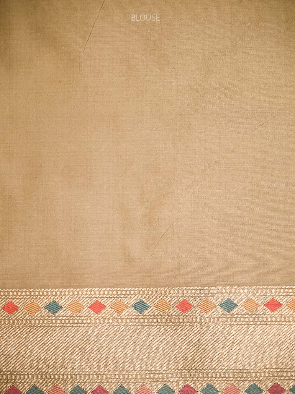 Beige Meenakari Katan Silk Handloom Banarasi Saree - Sacred Weaves