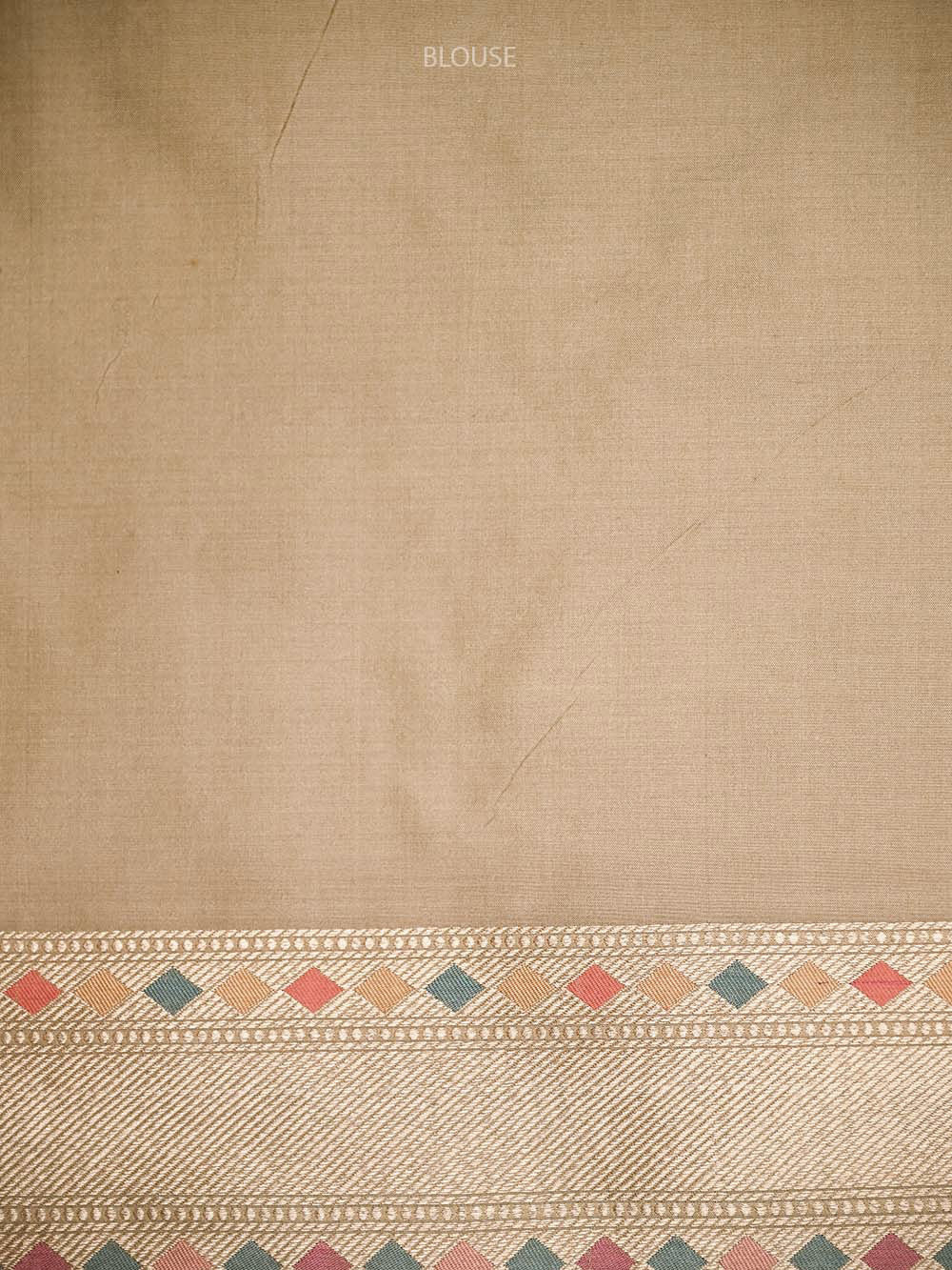 Beige Meenakari Katan Silk Handloom Banarasi Saree - Sacred Weaves