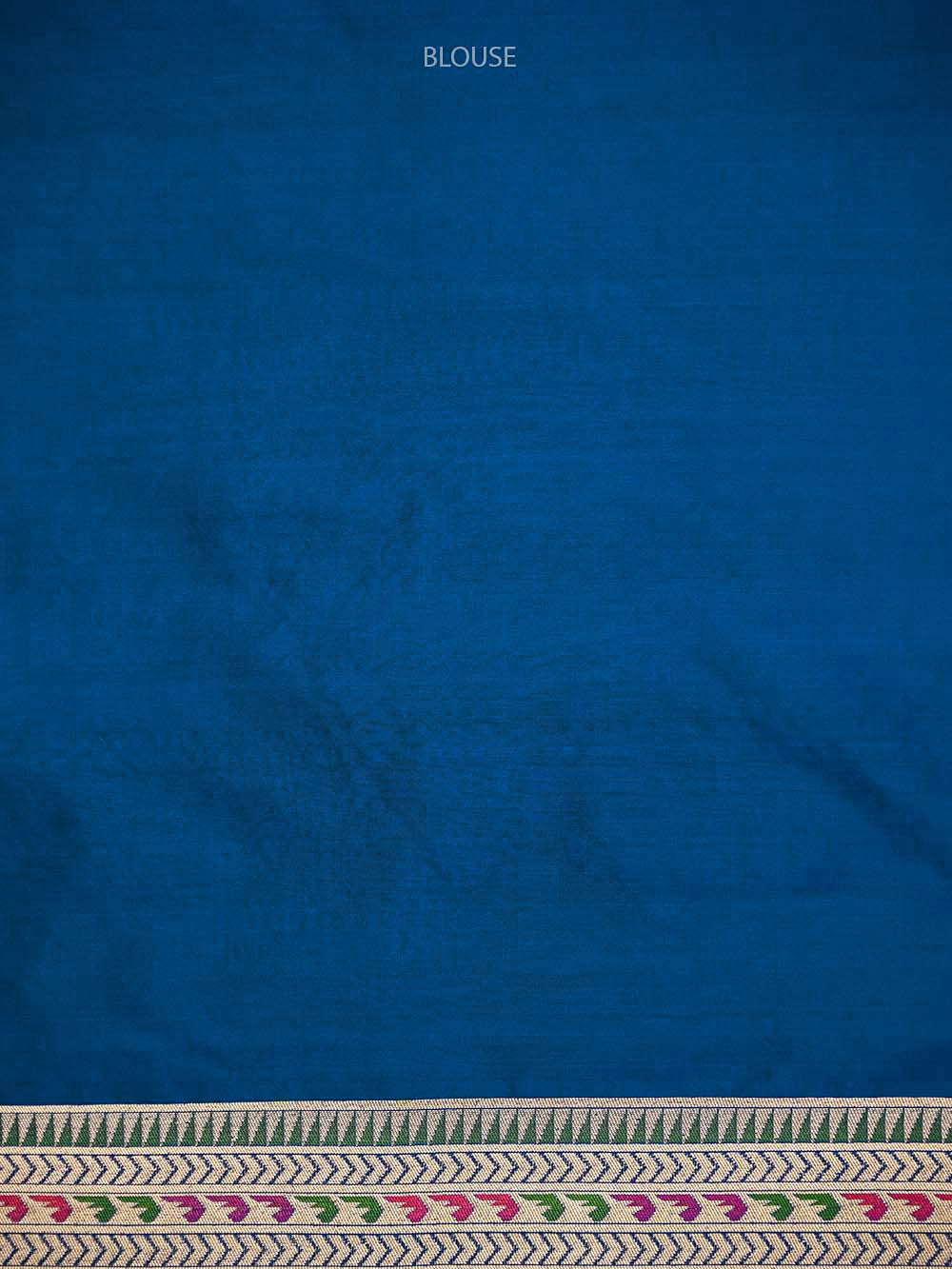 Blue Meenakari Katan Silk Handloom Banarasi Saree - Sacred Weaves
