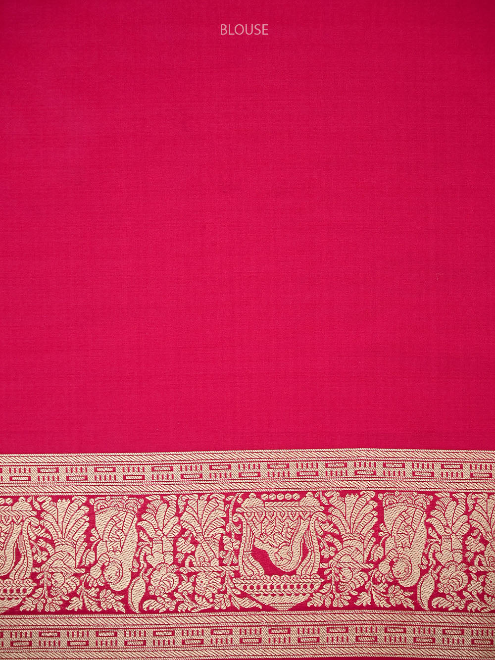 Pink Red Shikargah Katan Silk Handloom Banarasi Saree - Sacred Weaves