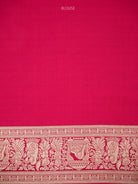 Pink Red Shikargah Katan Silk Handloom Banarasi Saree - Sacred Weaves