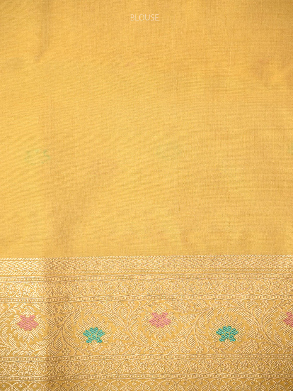 Yellow Rangkat Katan Silk Handloom Banarasi Saree - Sacred Weaves