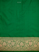Cream Booti Katan Silk Handloom Banarasi Saree - Sacred Weaves