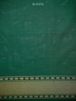 Bottle Green Sona Roopa Jaal Katan Silk Handloom Banarasi Saree - Sacred Weaves
