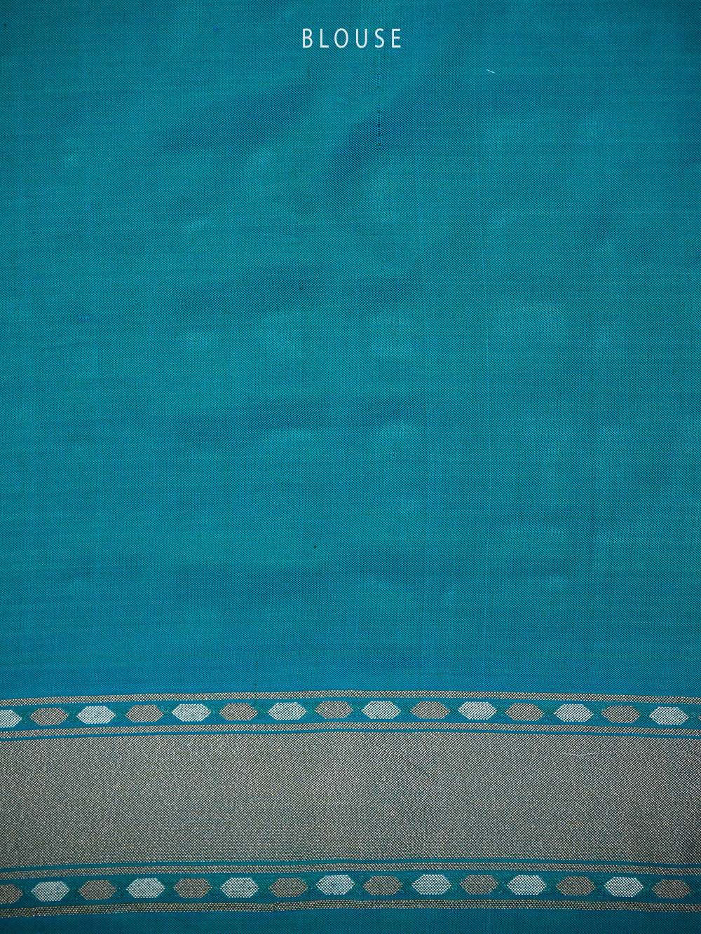 Teal Blue Sona Roopa Jaal Katan Silk Handloom Banarasi Saree - Sacred Weaves