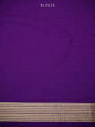 Purple Katan Silk Handloom Banarasi Saree - Sacred Weaves