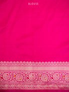 Bottle Green Meenakari Booti Katan Silk Handloom Banarasi Saree - Sacred Weaves