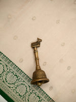 Beige Booti Organza Tissue Silk Handloom Banarasi Saree - Sacred Weaves