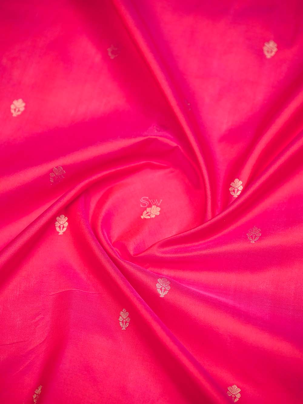 Magenta Paithani Katan Silk Handloom Banarasi Saree - Sacred Weaves