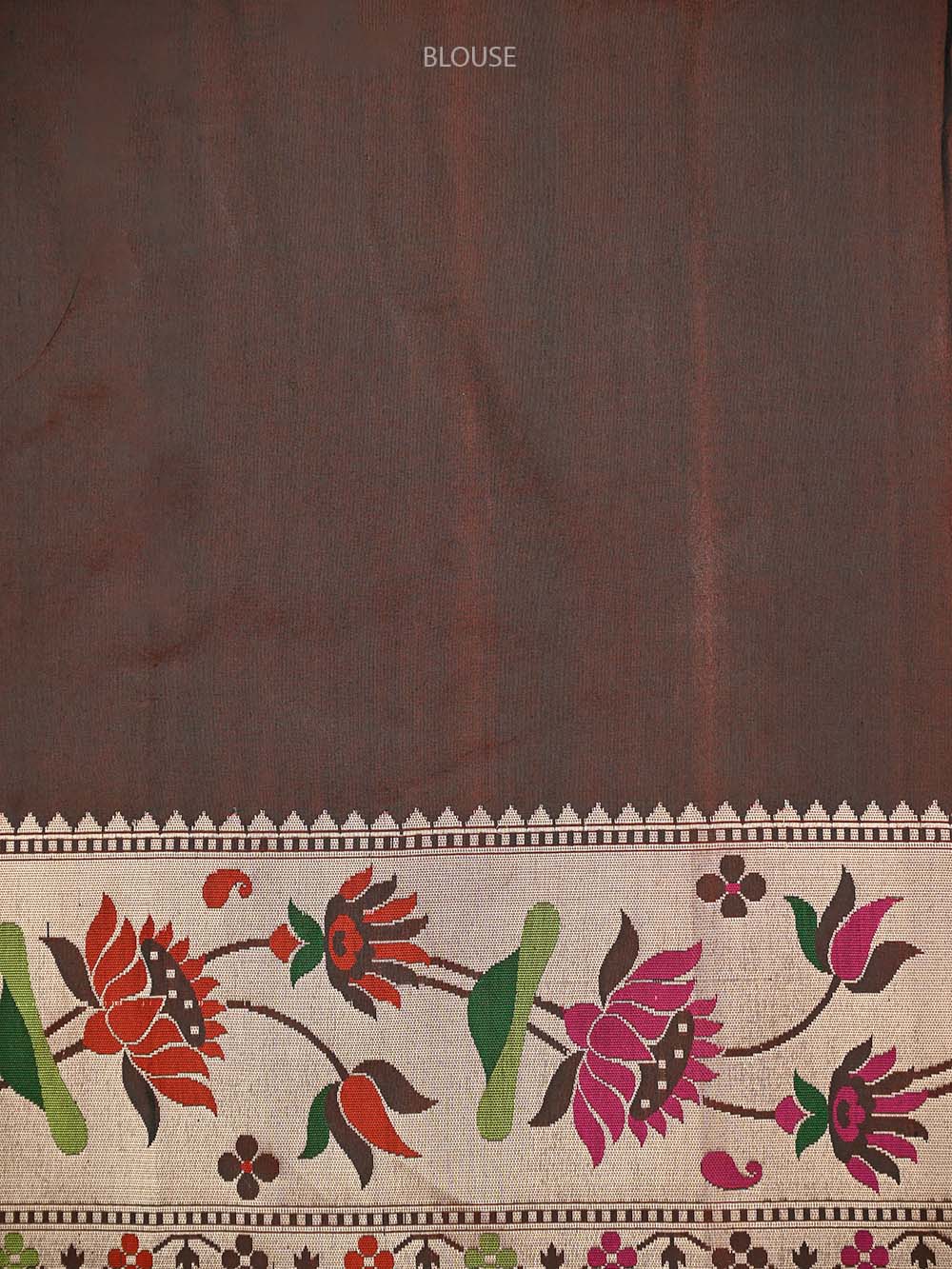 Bottle Green Paithani Katan Silk Handloom Banarasi Saree - Sacred Weaves