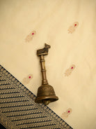 Beige Meenakari Booti Katan Silk Handloom Banarasi Saree - Sacred Weaves