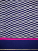 Blue Plain Satin Silk Handloom Banarasi Saree - Sacred Weaves