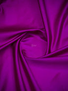 Dark Magenta Plain Satin Silk Handloom Banarasi Saree - Sacred Weaves