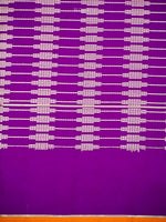 Dark Magenta Plain Satin Silk Handloom Banarasi Saree - Sacred Weaves