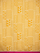Mustard Plain Satin Silk Handloom Banarasi Saree - Sacred Weaves