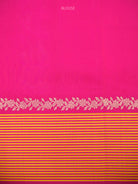 Dark Pink Booti Tussar Silk Handloom Banarasi Saree - Sacred Weaves
