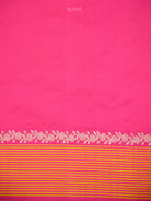 Navy Blue Booti Tussar Silk Handloom Banarasi Saree - Sacred Weaves