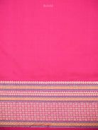 Bottle Green Booti Tussar Silk Handloom Banarasi Saree - Sacred Weaves