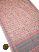 Beige Floral Tanchoi Silk Handloom Banarasi Saree - Sacred Weaves