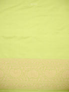 Pista Green Jaal Katan Silk Uppada Handloom Banarasi Saree - Sacred Weaves