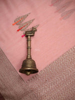 Pastel Pink Booti Chanderi Silk Handloom Banarasi Saree