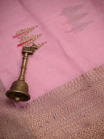 Pastel Pink Booti Chanderi Silk Handloom Banarasi Saree