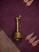 Wine Booti Chanderi Silk Handloom Banarasi Saree - Sacred Weaves