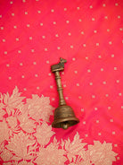 Pink Orange Booti Katan Silk Handloom Banarasi Saree - Sacred Weaves