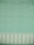 Sea Green Tanchoi Silk Handloom Banarasi Saree - Sacred Weaves