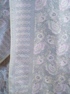 Pastel Lilac Tanchoi Silk Handloom Banarasi Saree - Sacred Weaves