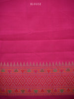 Cream Booti Katan Silk Handloom Banarasi Saree - Sacred Weaves