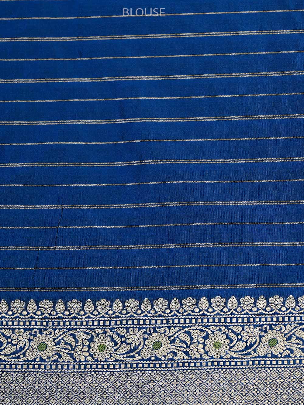 Midnight Blue Meenakari Katan Silk Handloom Banarasi Saree - Sacred Weaves