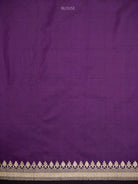 Dark Purple Konia Katan Silk Handloom Banarasi Saree - Sacred Weaves