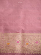 Onion Pink Rangkat Katan Silk Handloom Banarasi Saree - Sacred Weaves