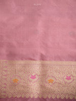 Onion Pink Rangkat Katan Silk Handloom Banarasi Saree - Sacred Weaves