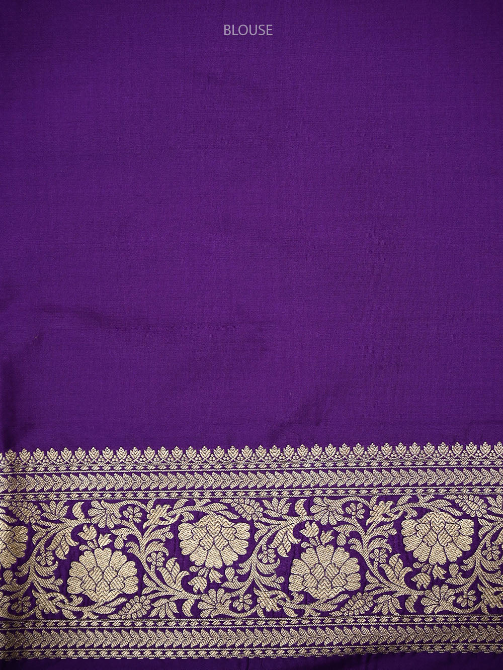 Purple Shikargah Meenakari Katan Silk Handloom Banarasi Saree - Sacred Weaves