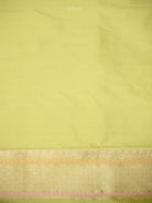 Lime Yellow Rangkat Katan Silk Handloom Banarasi Saree - Sacred Weaves