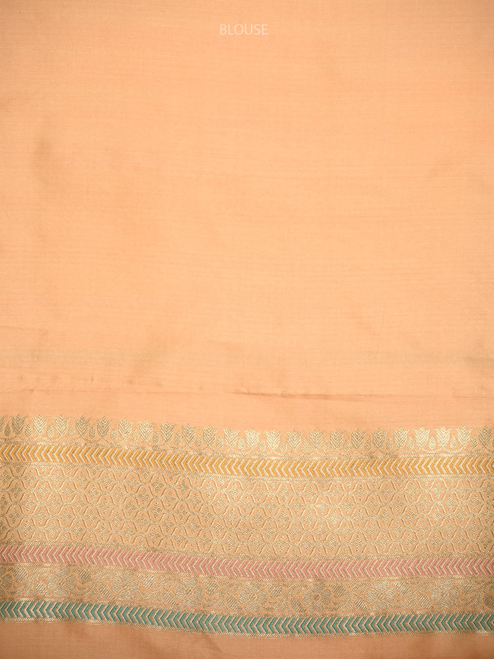 Peach Rangkat Katan Silk Handloom Banarasi Saree - Sacred Weaves