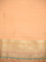 Peach Rangkat Katan Silk Handloom Banarasi Saree - Sacred Weaves