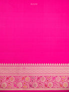 Pink Meenakari Jaal Katan Silk Handloom Banarasi Saree - Sacred Weaves