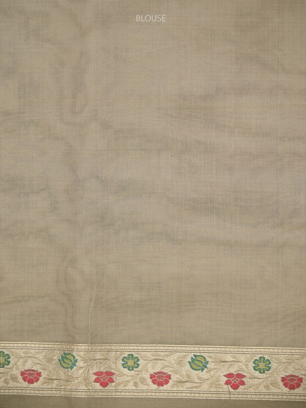Cream Jaal Organza Handloom Banarasi Saree