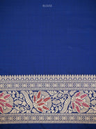 Blue Meenakari Jaal Uppada Katan Silk Handloom Banarasi Saree - Sacred Weaves