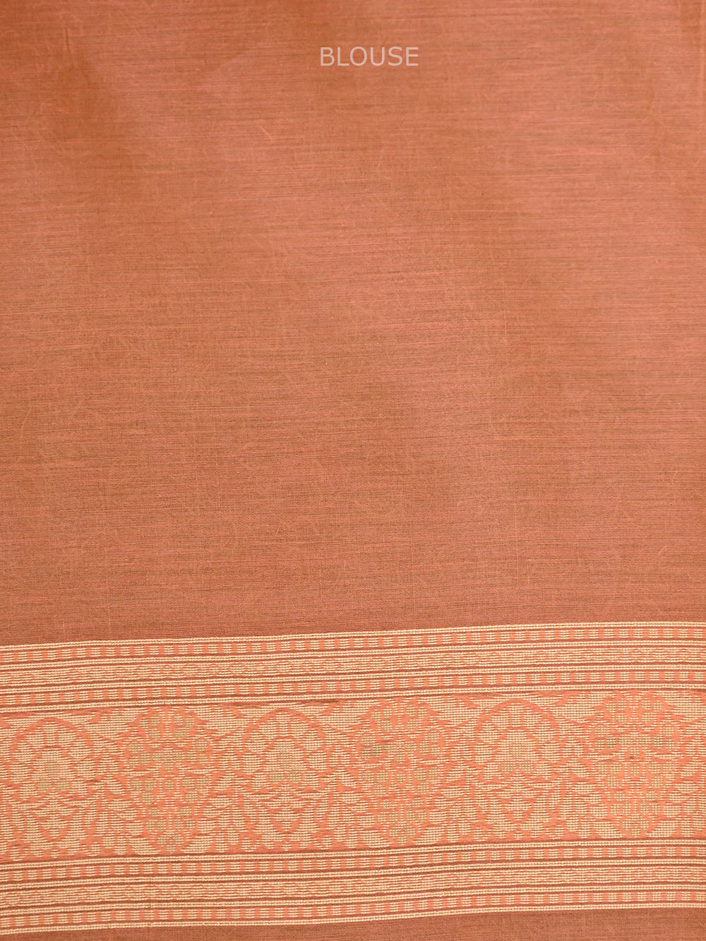 Pastel Orange Jaal Cotton Silk Handloom Banarasi Saree