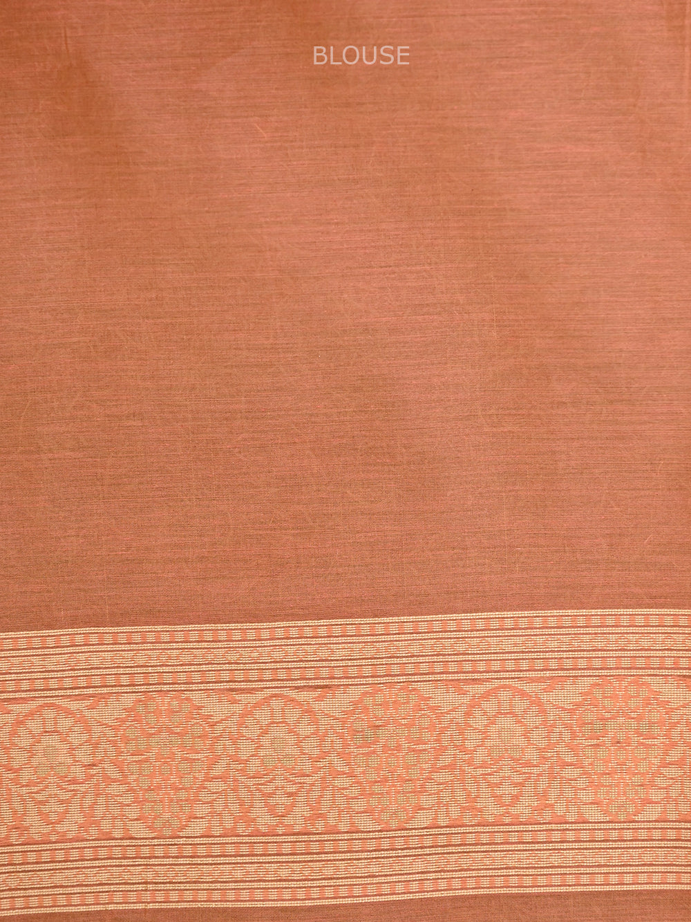 Pastel Orange Jaal Cotton Silk Handloom Banarasi Saree