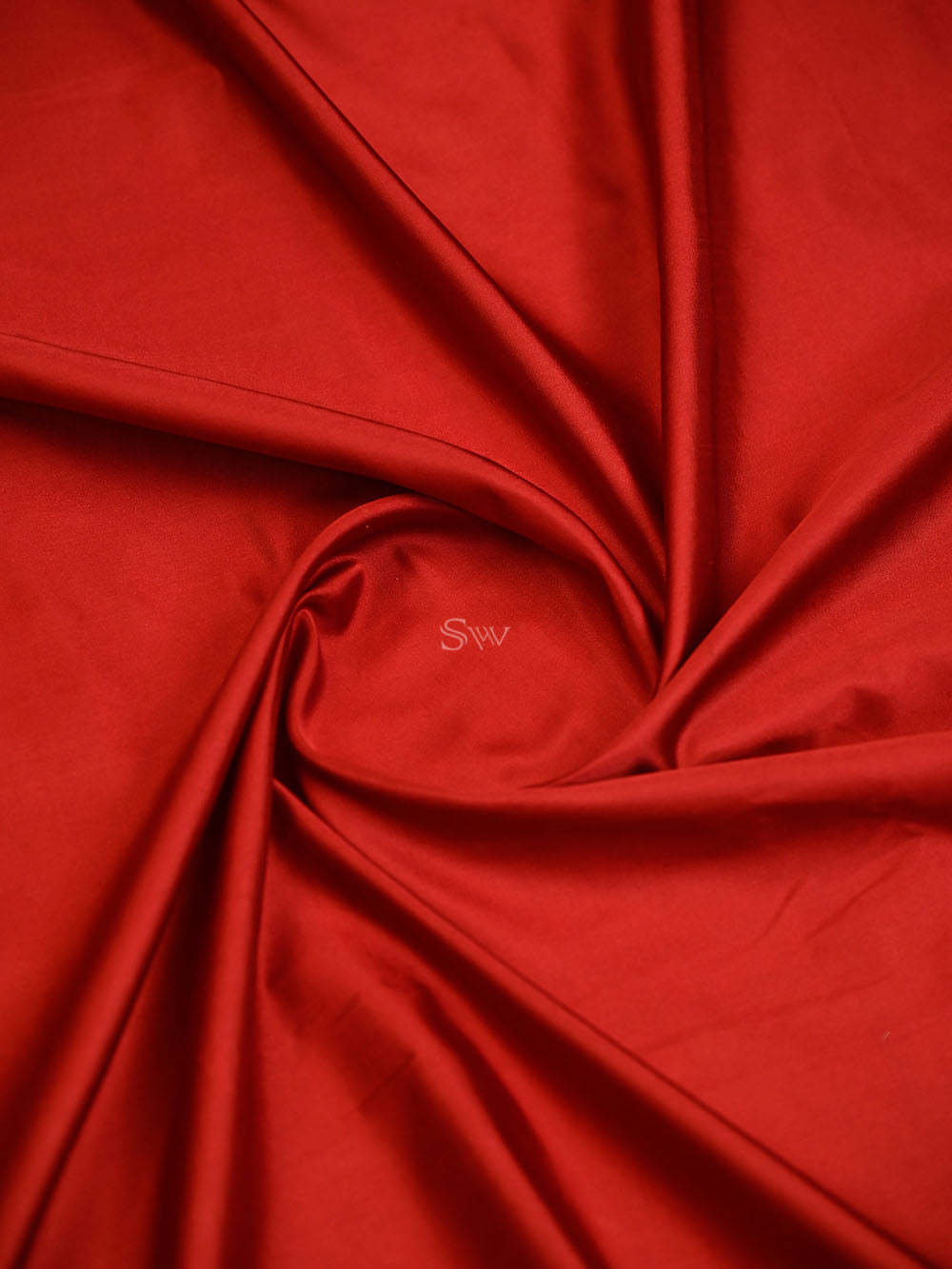 Maroon Plain Meenakari Satin Silk Handloom Banarasi Saree - Sacred Weaves