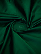 Bottle Green Plain Sona Roopa Satin Silk Handloom Banarasi Saree - Sacred Weaves