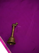 Dark Magenta Plain Sona Roopa Satin Silk Handloom Banarasi Saree - Sacred Weaves
