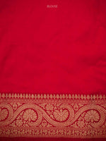 Dark Beige Boota Katan Silk Handloom Banarasi Saree - Sacred Weaves