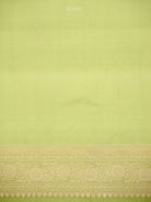 Pista Green Jaal Katan Silk Uppada Handloom Banarasi Saree - Sacred Weaves