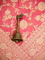 Pink Jaal Katan Silk Uppada Handloom Banarasi Saree - Sacred Weaves